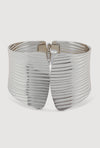 Textured Metallic Cuff Bracelet