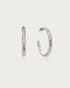 Jenny Large Hoop Earrings in Silver