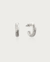 Jenny Medium Hoop Earrings in Silver