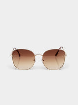 Metal Frame Aviator Sunglasses