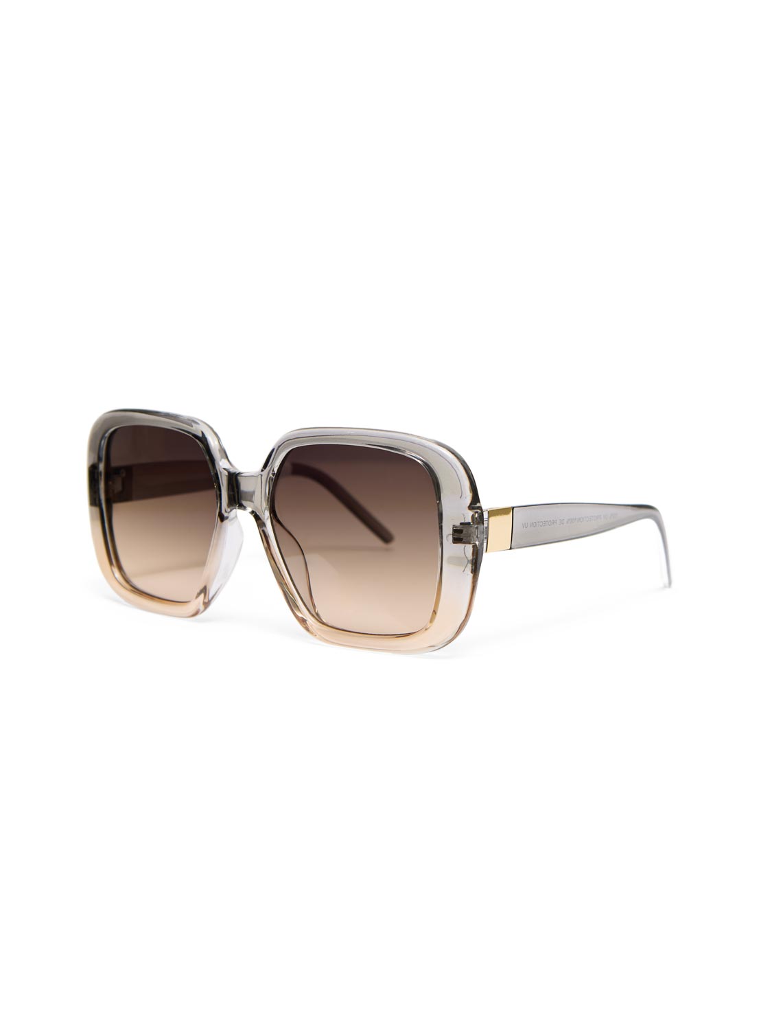 Translucent Oversized Square Frame Sunglasses