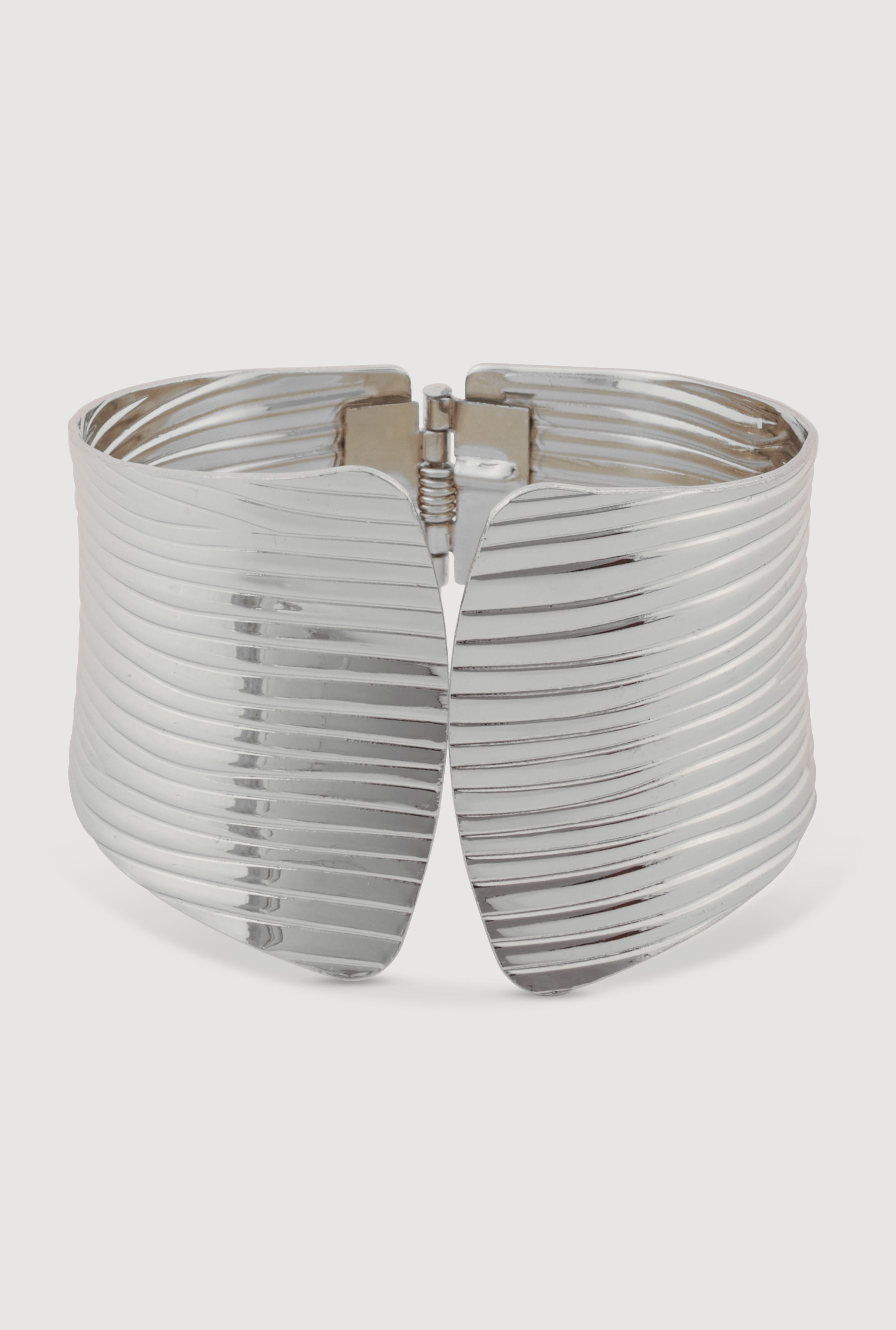 Textured Metallic Cuff Bracelet