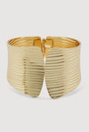 Textured Metallic Cuff Bracelet