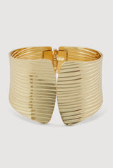 Textured Metallic Cuff Bracelet