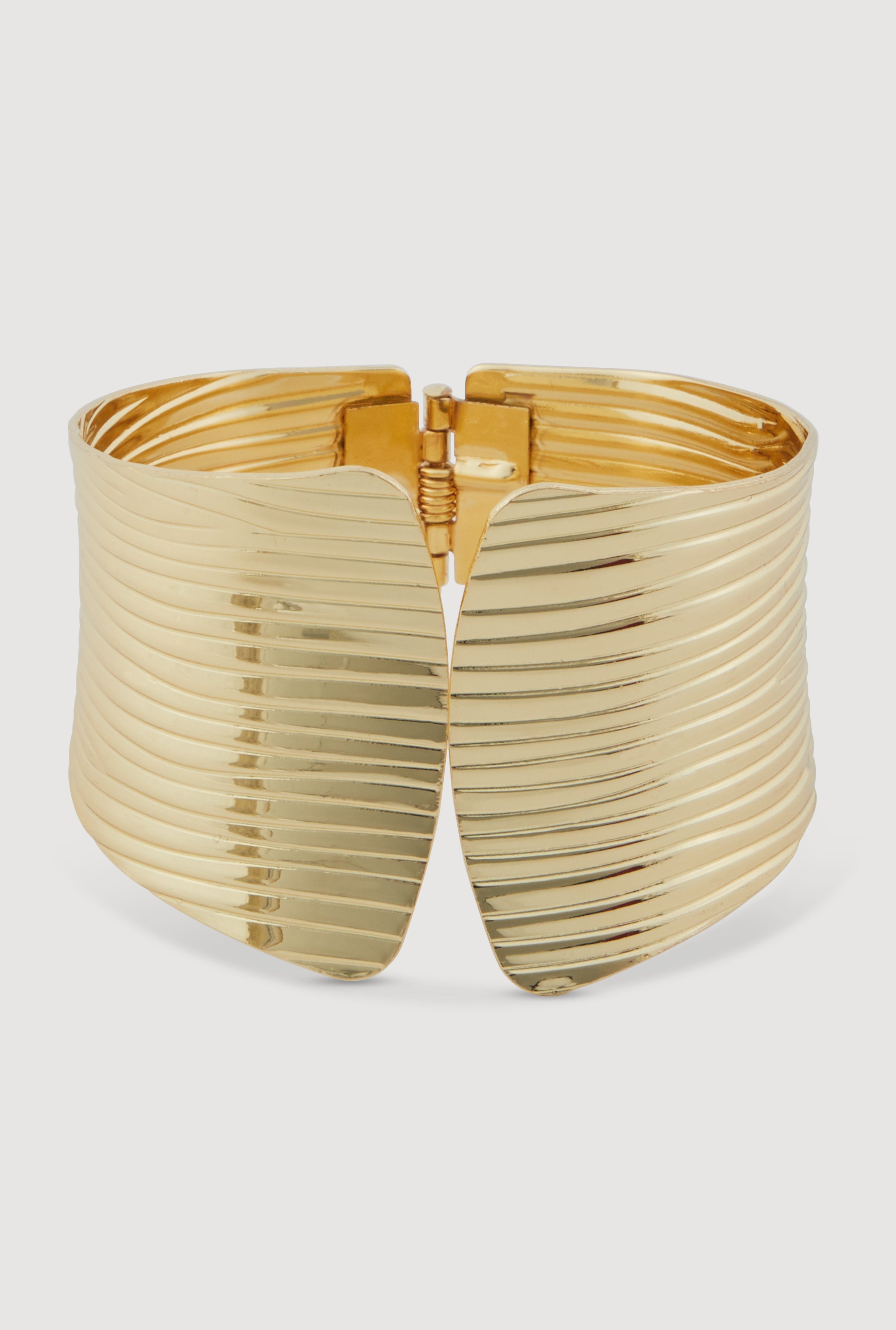 Textured Metallic Cuff Bracelet
