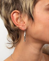 Silver Anchovy Earrings