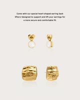 Textured Square Stud Earrings