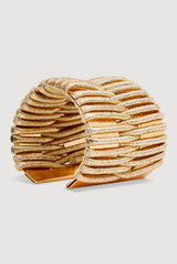 Metallic Corded Cuff Bracelet