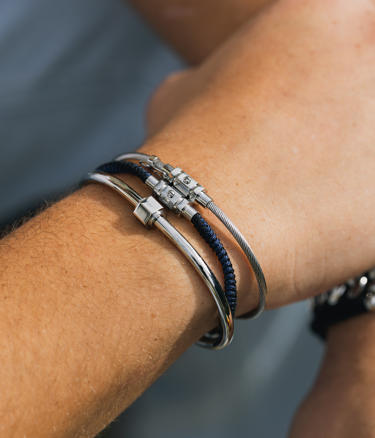 Bracelet Jonc Matthieu (Acier)