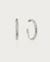 Jenny Large Hoop Earrings in Silver